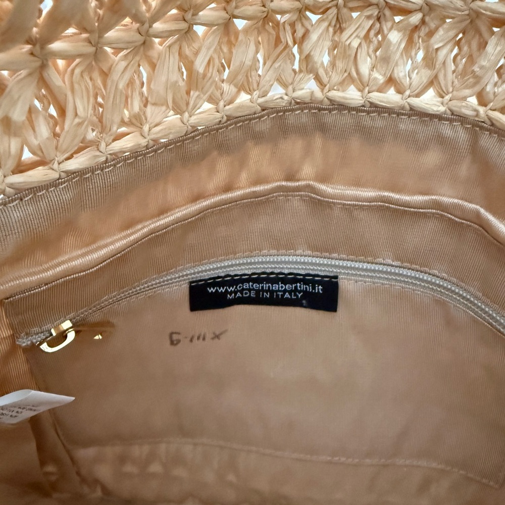 Woven Mini Shoulder Bag in Natural Straw - Picture 5 of 5